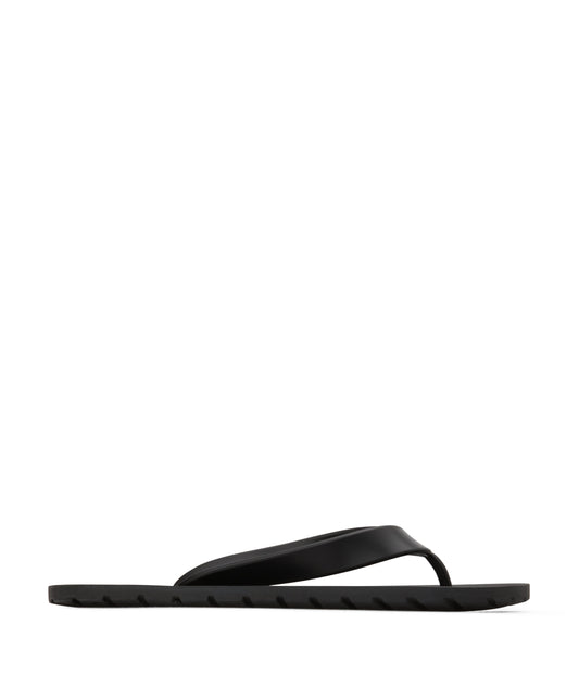 ALBERTA Vegan Flip Flops | Color: Black - variant::black
