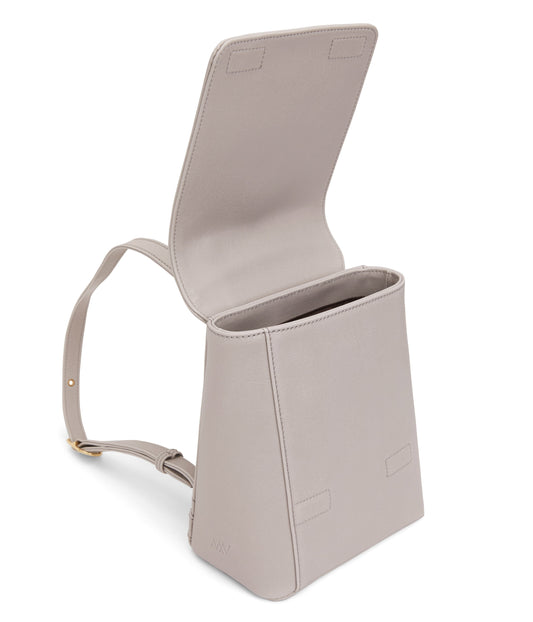 DEELY Vegan Mini Backpack - Vintage | Color: Grey - variant::pearl