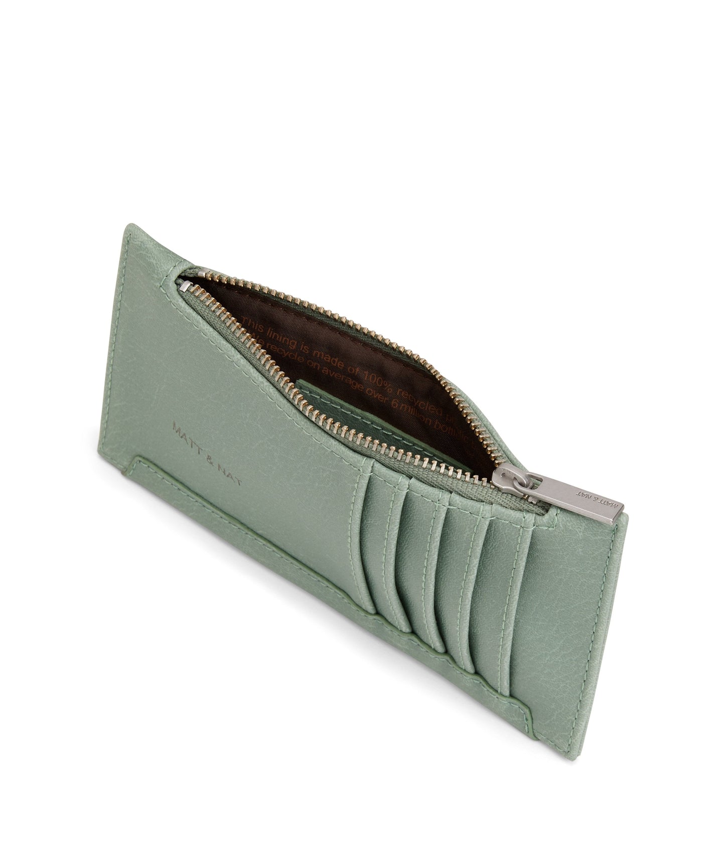 JESSE Slim Vegan Wallet - Vintage | Color: Green - variant::jade