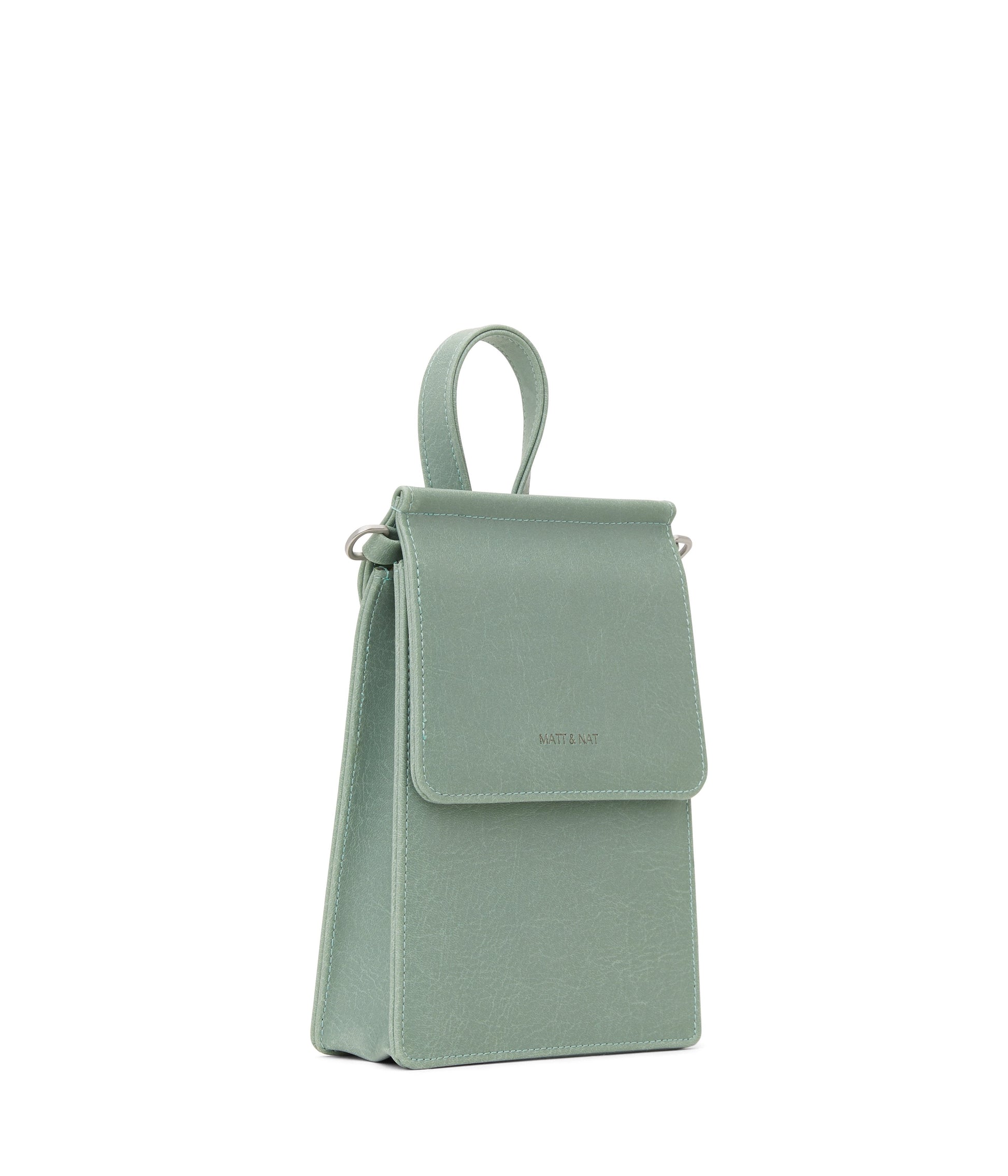 THESSA Vegan Crossbody Bag - Vintage | Color: Green - variant::jade