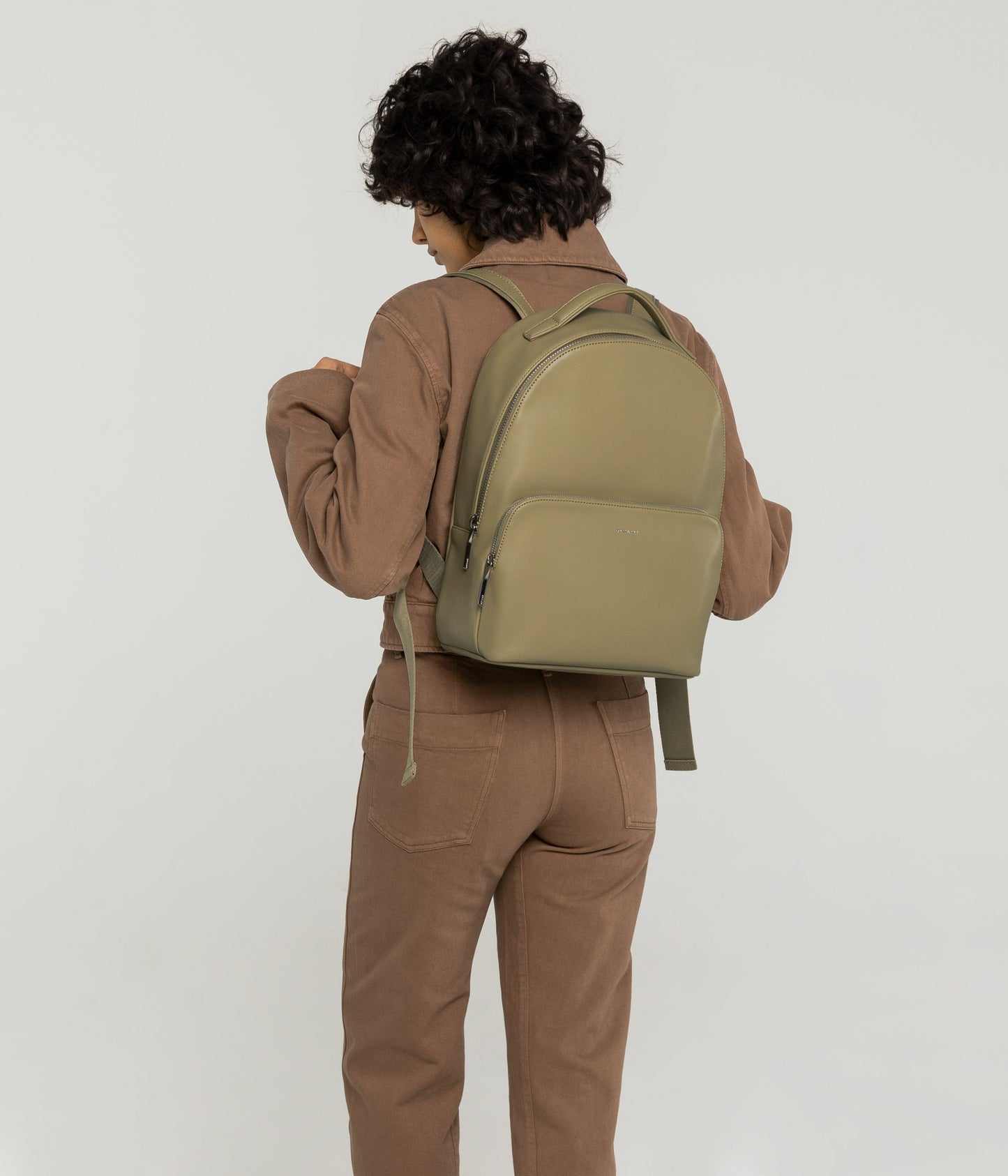 CARO Vegan Backpack - Loom | Color: Green - variant::ivy