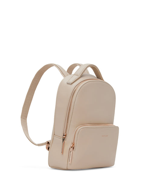 CAROSM Small Vegan Backpack - Loom | Color: Beige - variant::veil