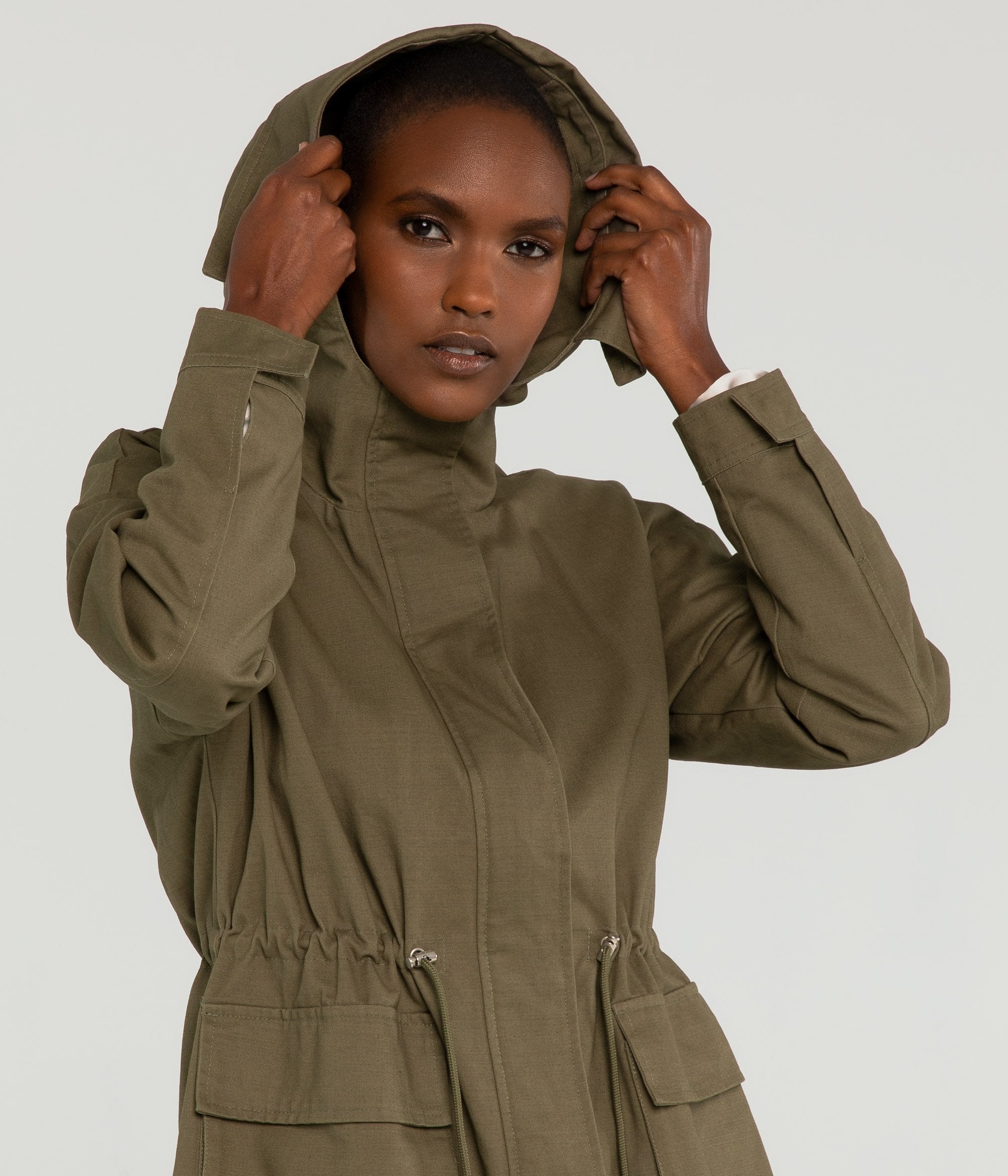 Olive jacket womens best sale