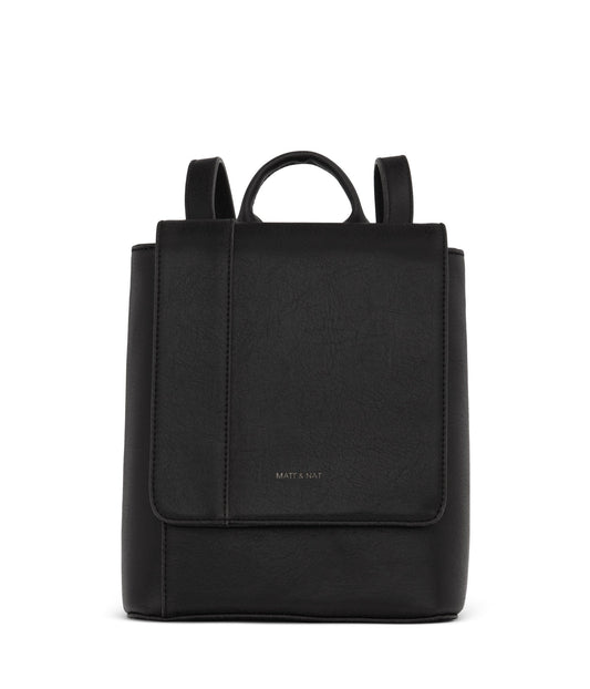 DEELY Vegan Mini Backpack - Vintage | Color: Black - variant::black