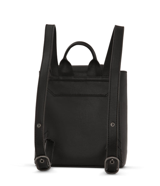 DEELY Vegan Mini Backpack - Vintage | Color: Black - variant::black