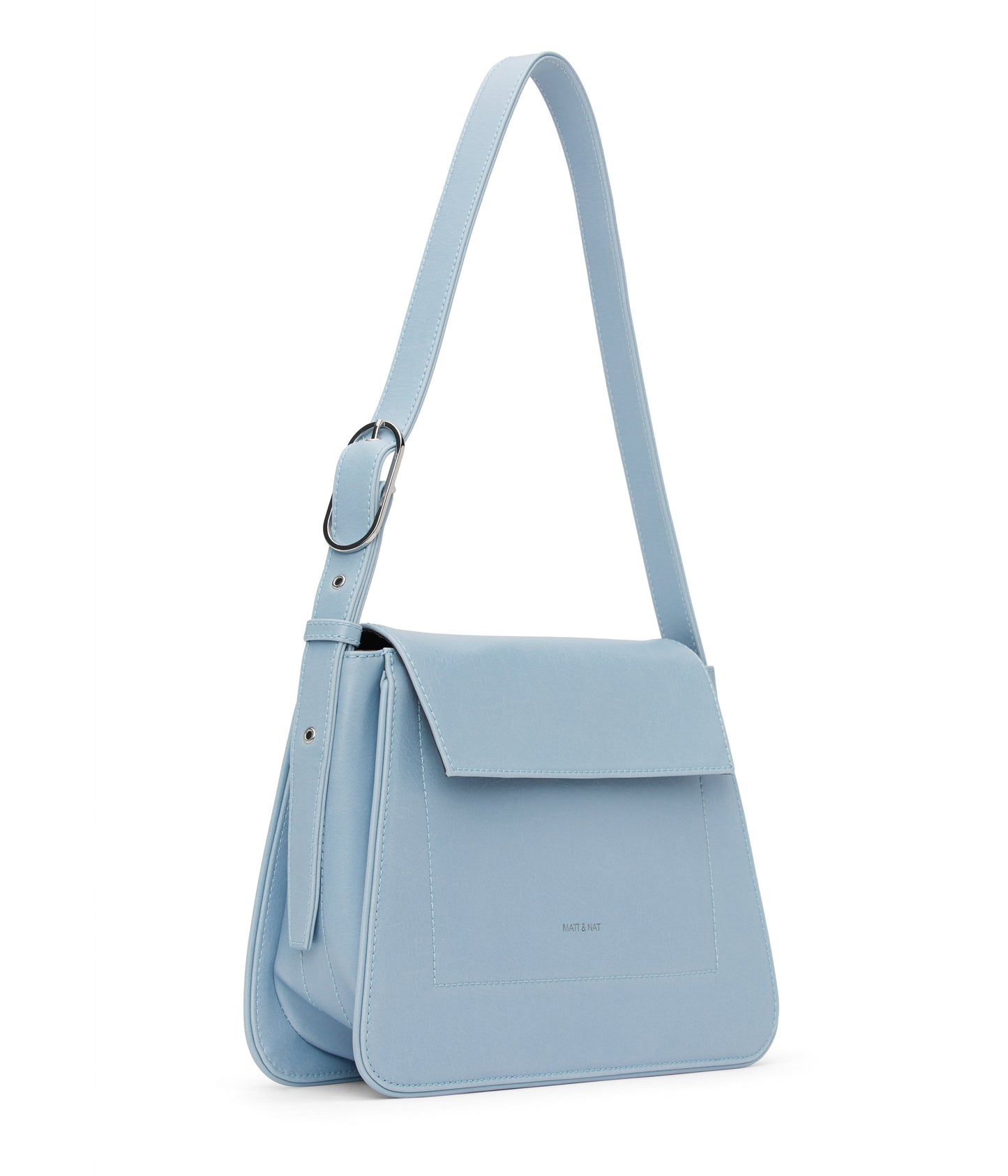 LEIA Vegan Shoulder Bag - Vintage | Color: Blue - variant::breeze