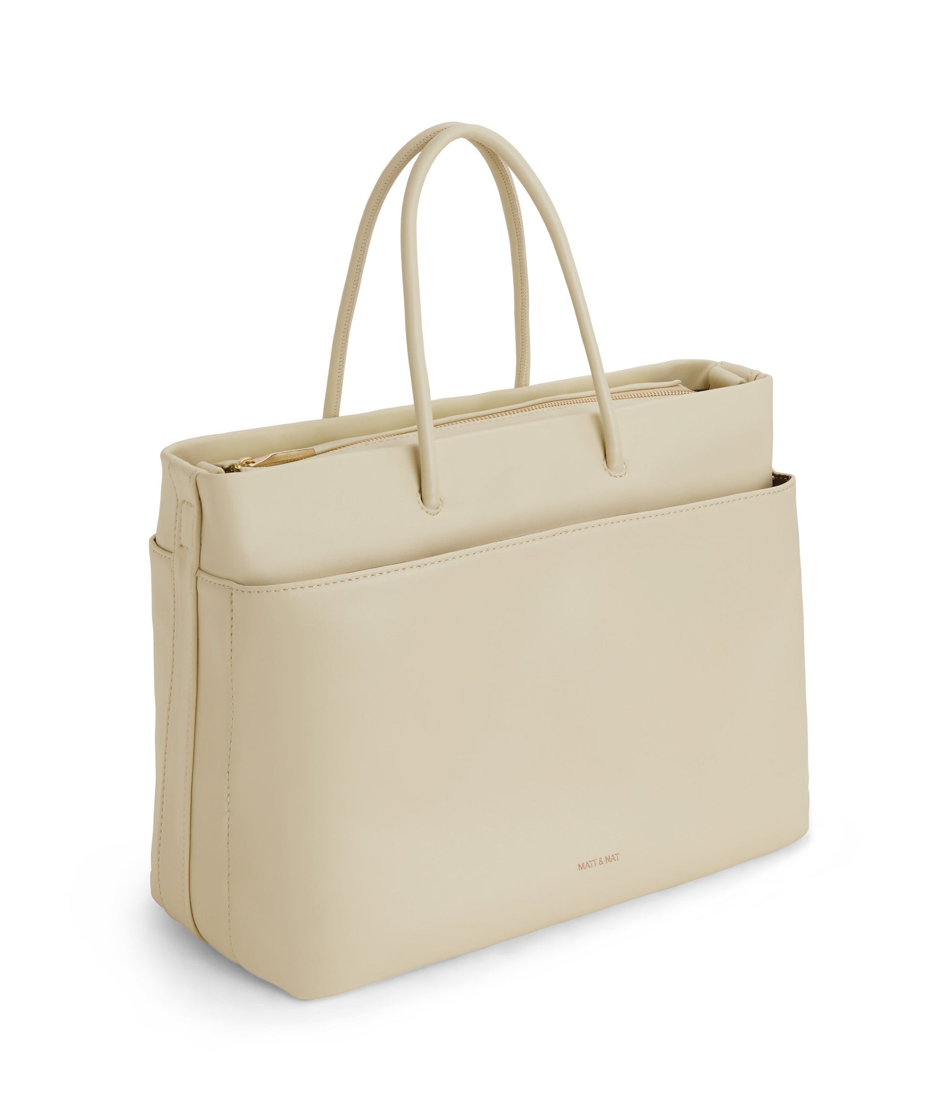 LILET Vegan Diaper Bag - Loom | Color: White - variant::tapioca