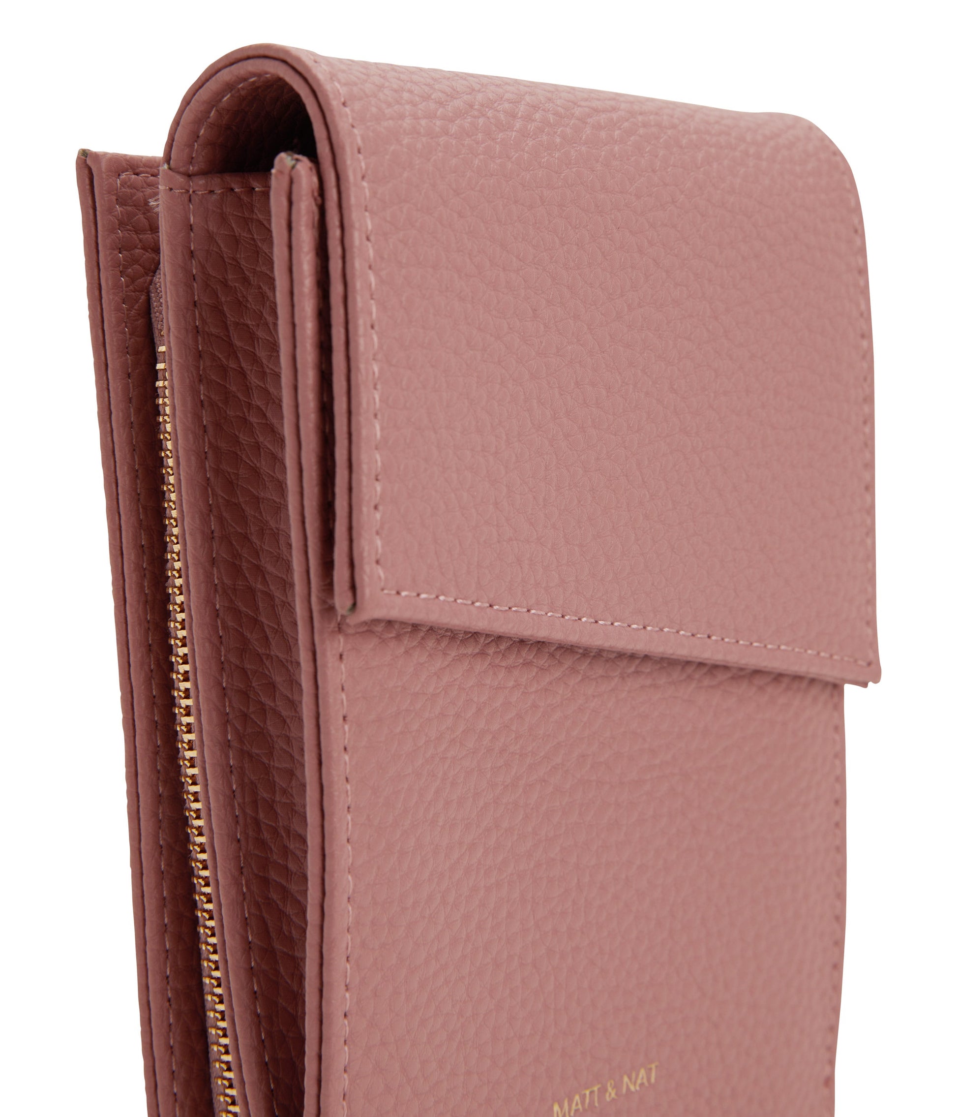 MET Vegan Crossbody Wallet - Purity | Color: Pink - variant::rose