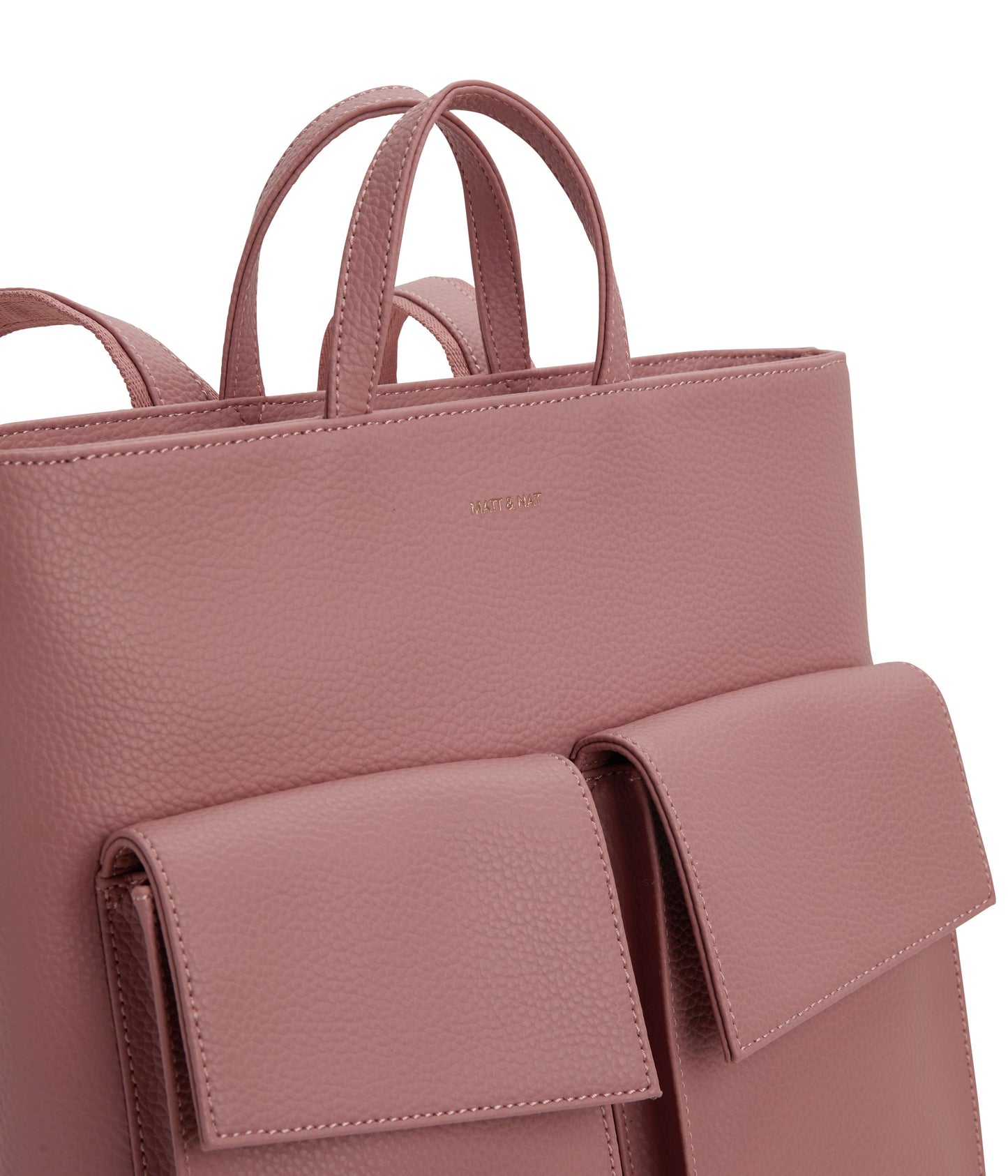 MYRON Vegan Backpack - Purity | Color: Pink - variant::rose