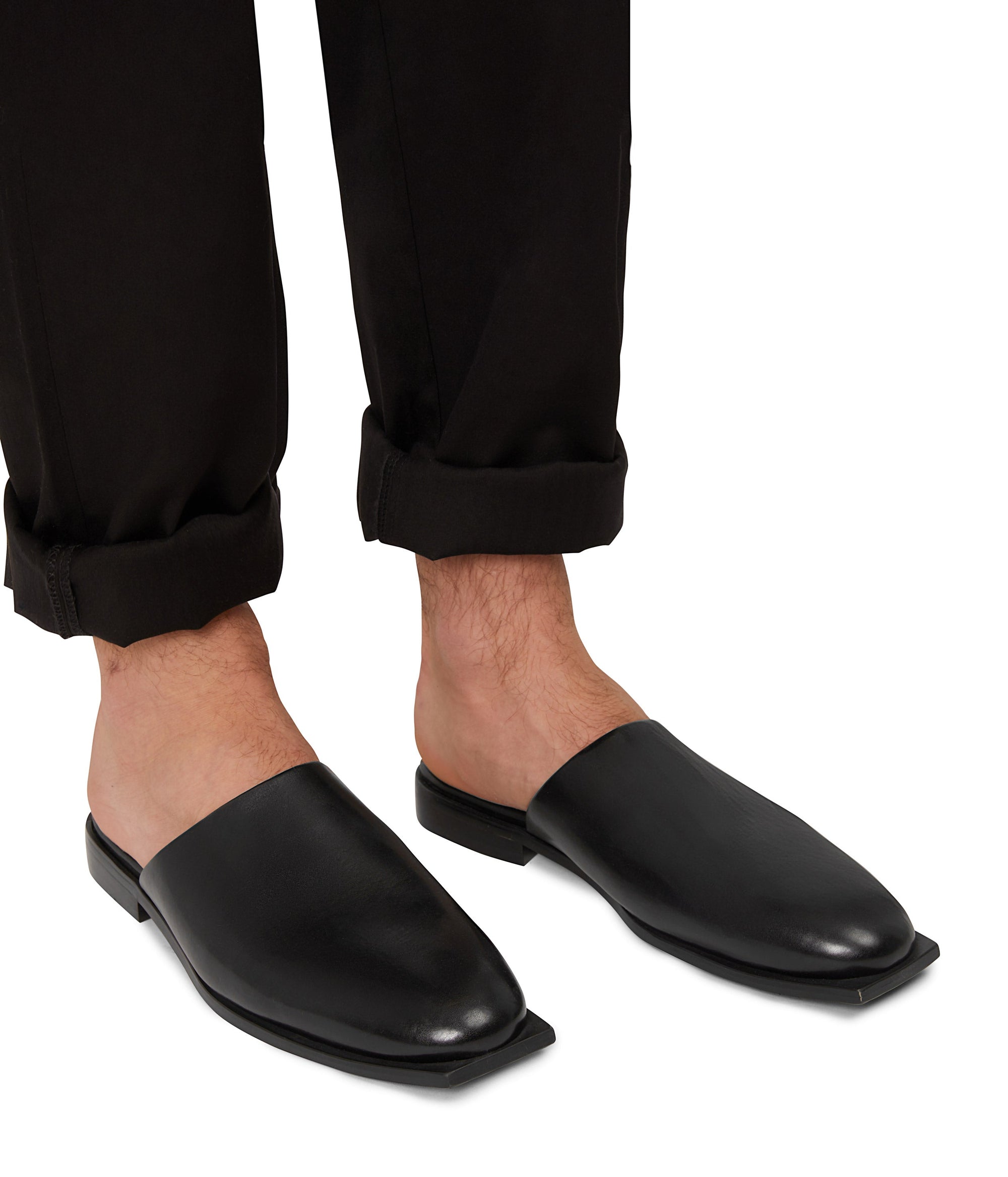 サンダル・ミュール CARVEN FW25 Carven Garnier Knotted Mules (6252161225 DEEP) KANE Men's Vegan Slip On Mules | Matt & Nat USA