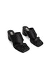 KITT Women's Vegan Block Heel Sandals | Color: Black - variant::black