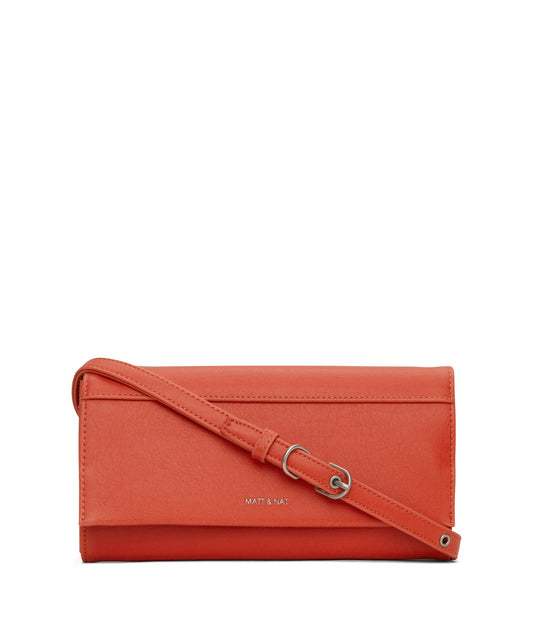 LETTE Vegan Wallet Crossbody Bag - Vintage | Color: Red - variant::cardinal