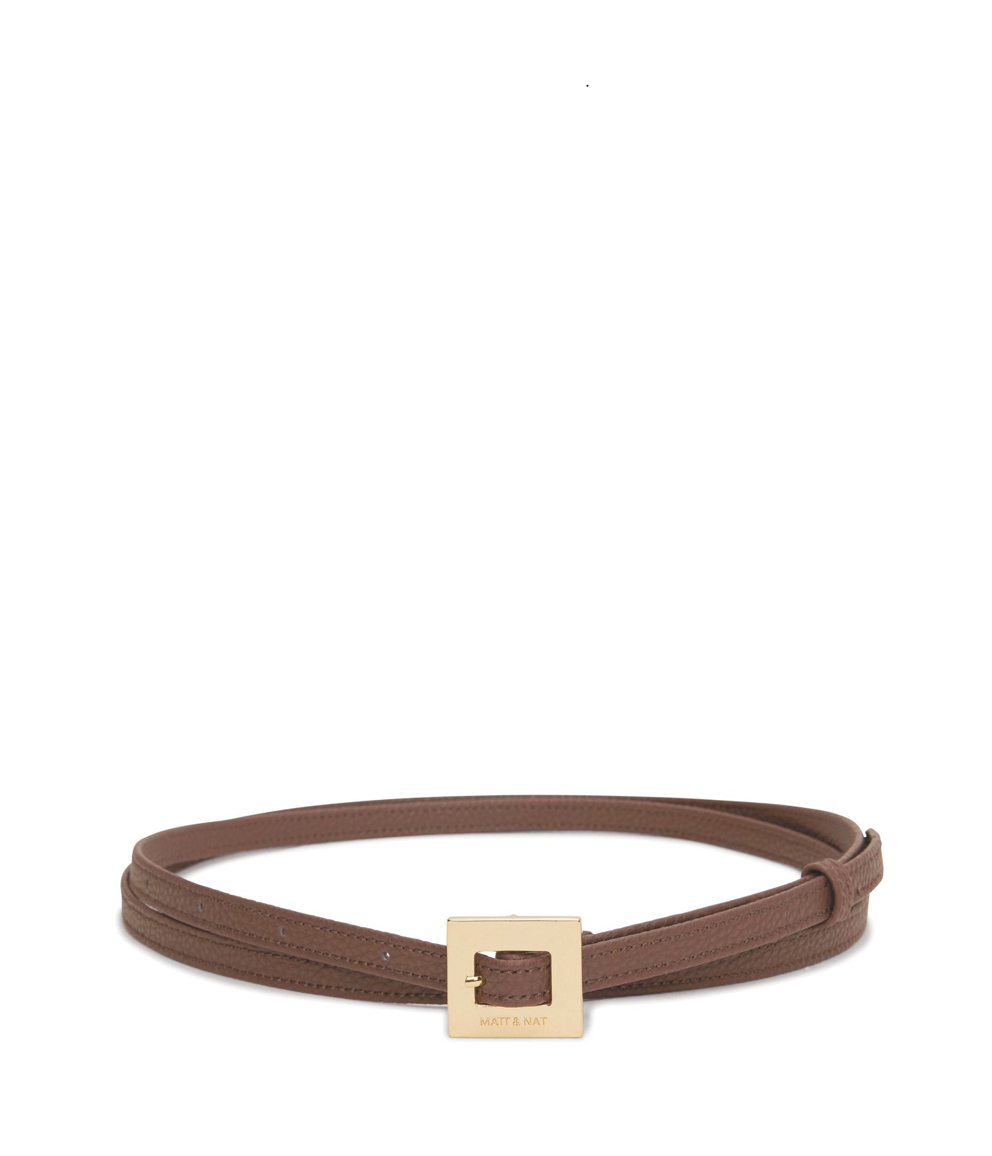 PATH Vegan Leather Waist Belt | Color: Brown - variant::chocolate