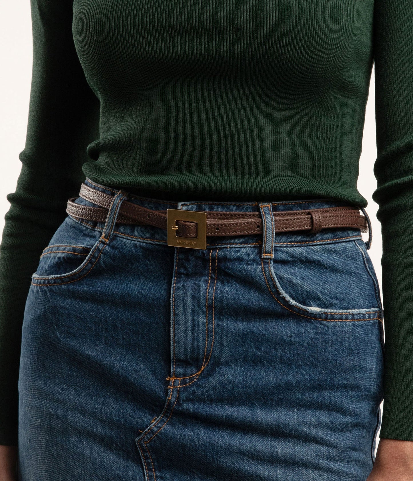 PATH Vegan Leather Waist Belt | Color: Beige - variant::scone