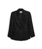 NOVO Women's Vegan Leather Blazer | Color: Black - variant::black