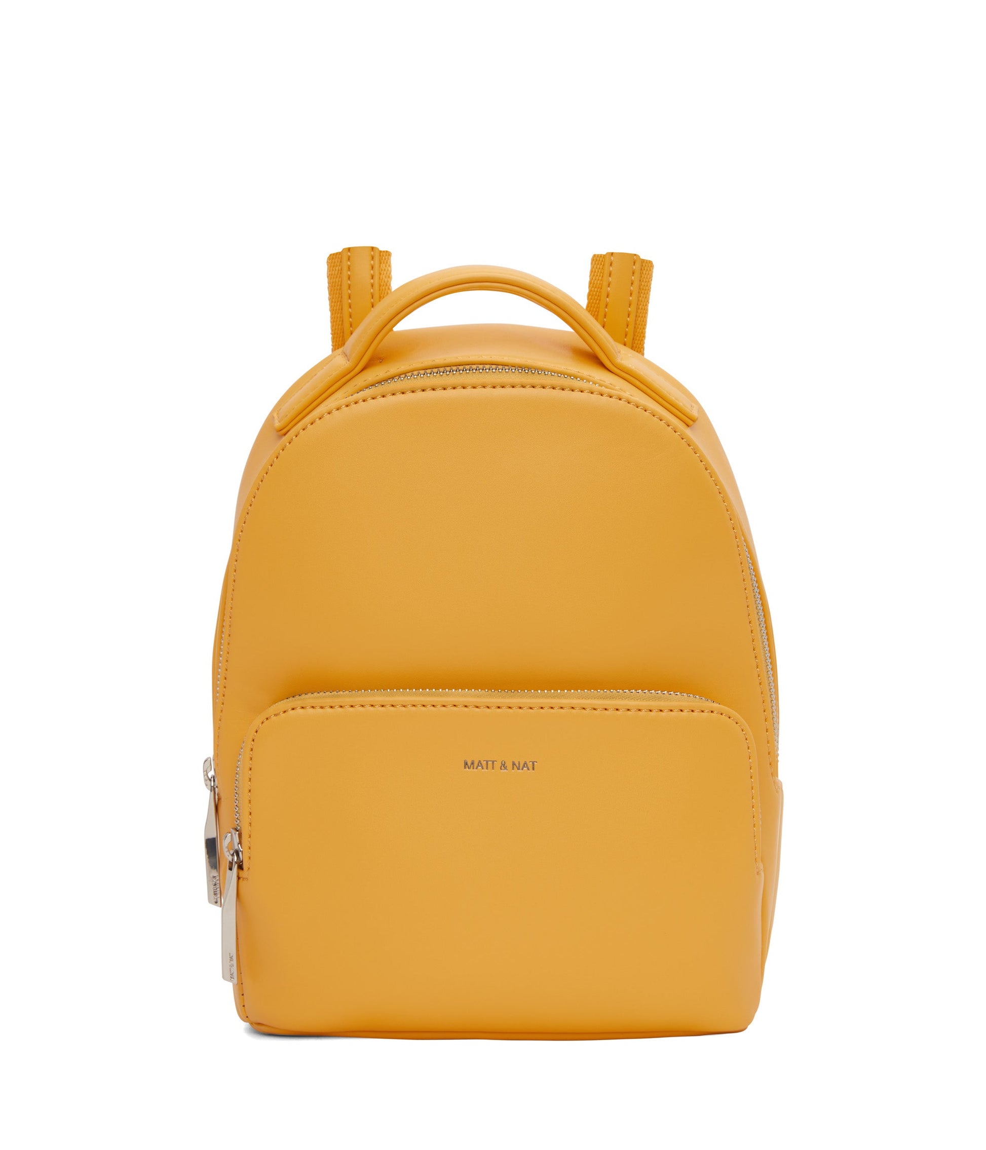 CAROSM Small Vegan Backpack - Sol | Color: Yellow - variant::citrine