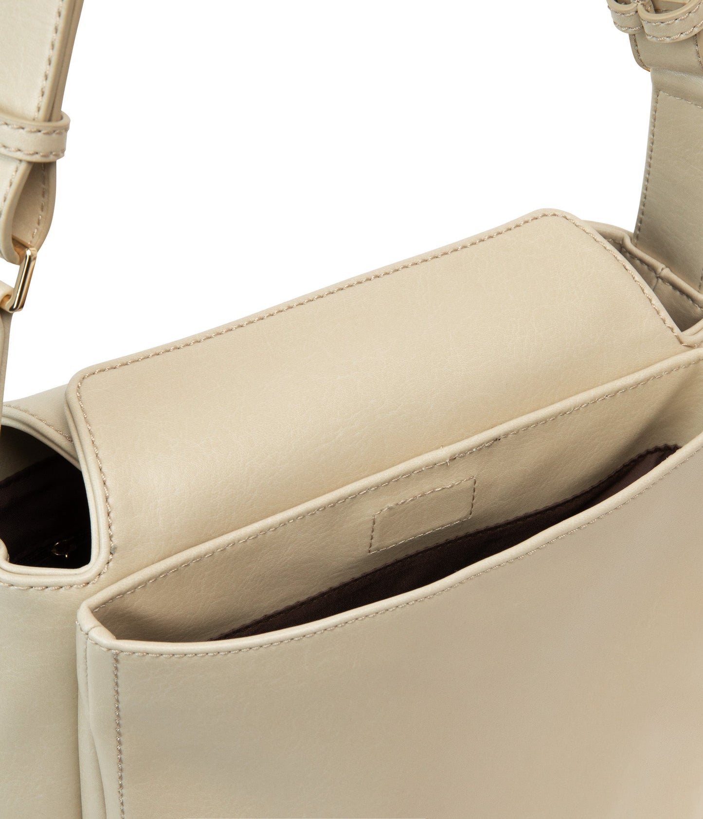 LORO Vegan Shoulder Bag - Vintage | Color: White - variant::vanilla