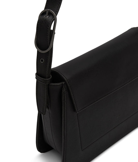 LEIA Vegan Shoulder Bag - Vintage | Color: Black - variant::black