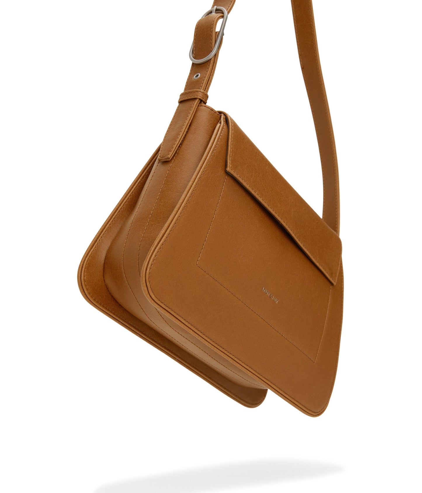 LEIA Vegan Shoulder Bag - Vintage | Color: Brown - variant::chili