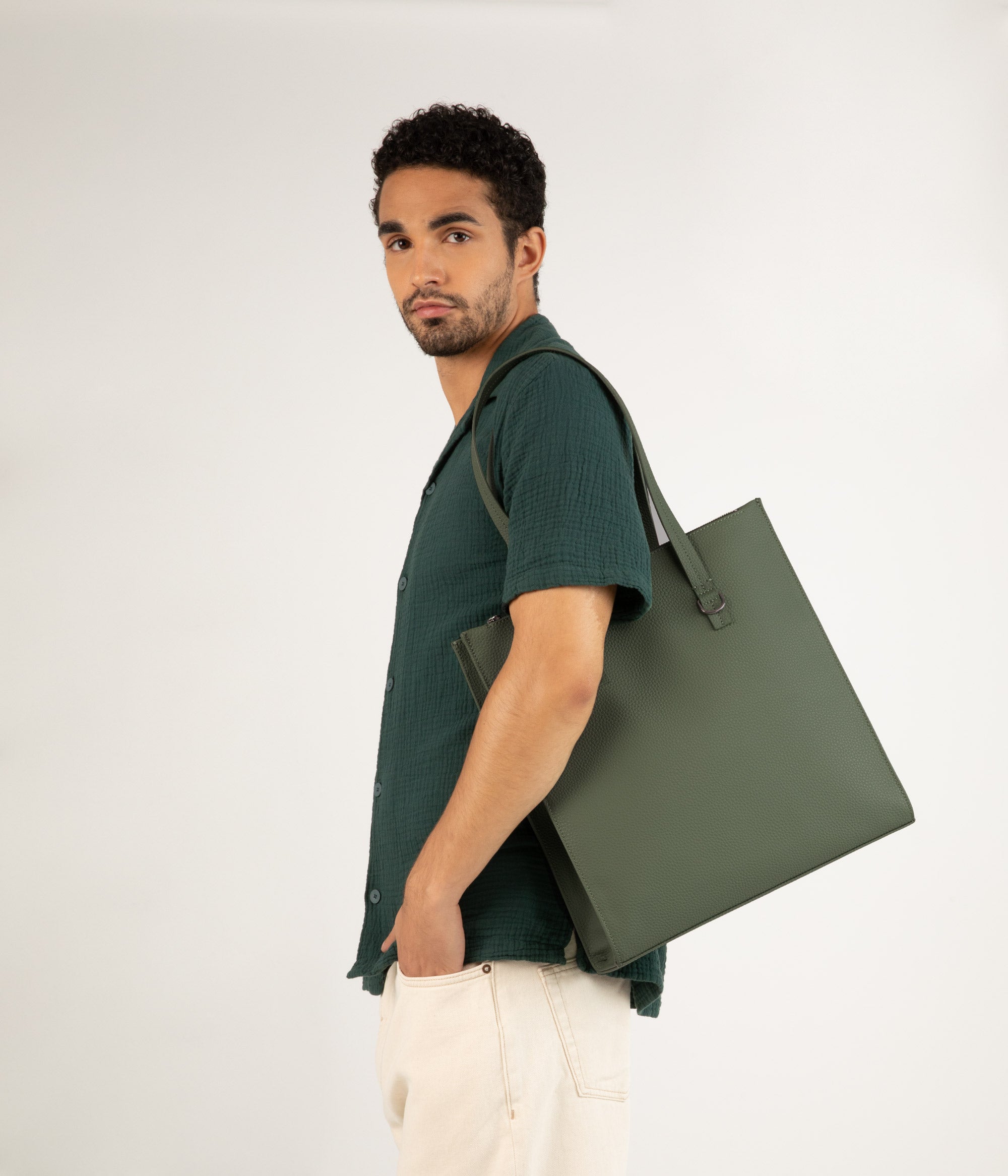 24時間以内発送 未使用品 希少カラー Leather Waist Bag CANCI Vegan Tote Bag - Purity | Matt & Nat USA