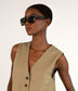 PIA Leopard Rectangle Sunglasses | Color: Leopard - variant::leopard