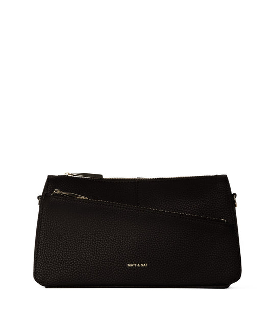JANICE Vegan Crossbody Bag - Purity | Color: Black - variant::black