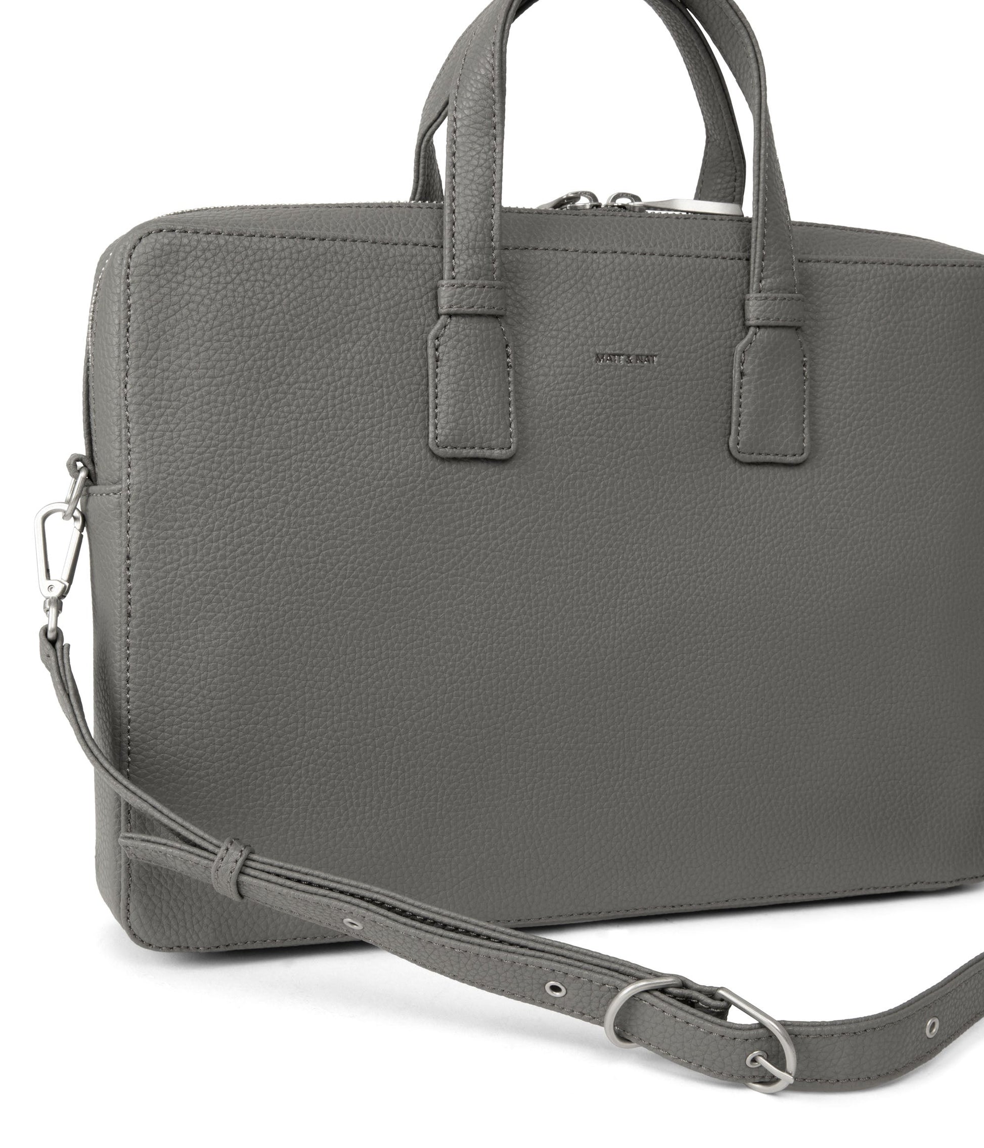 BELEM Vegan Briefcase - Purity | Color: Grey - variant::shade