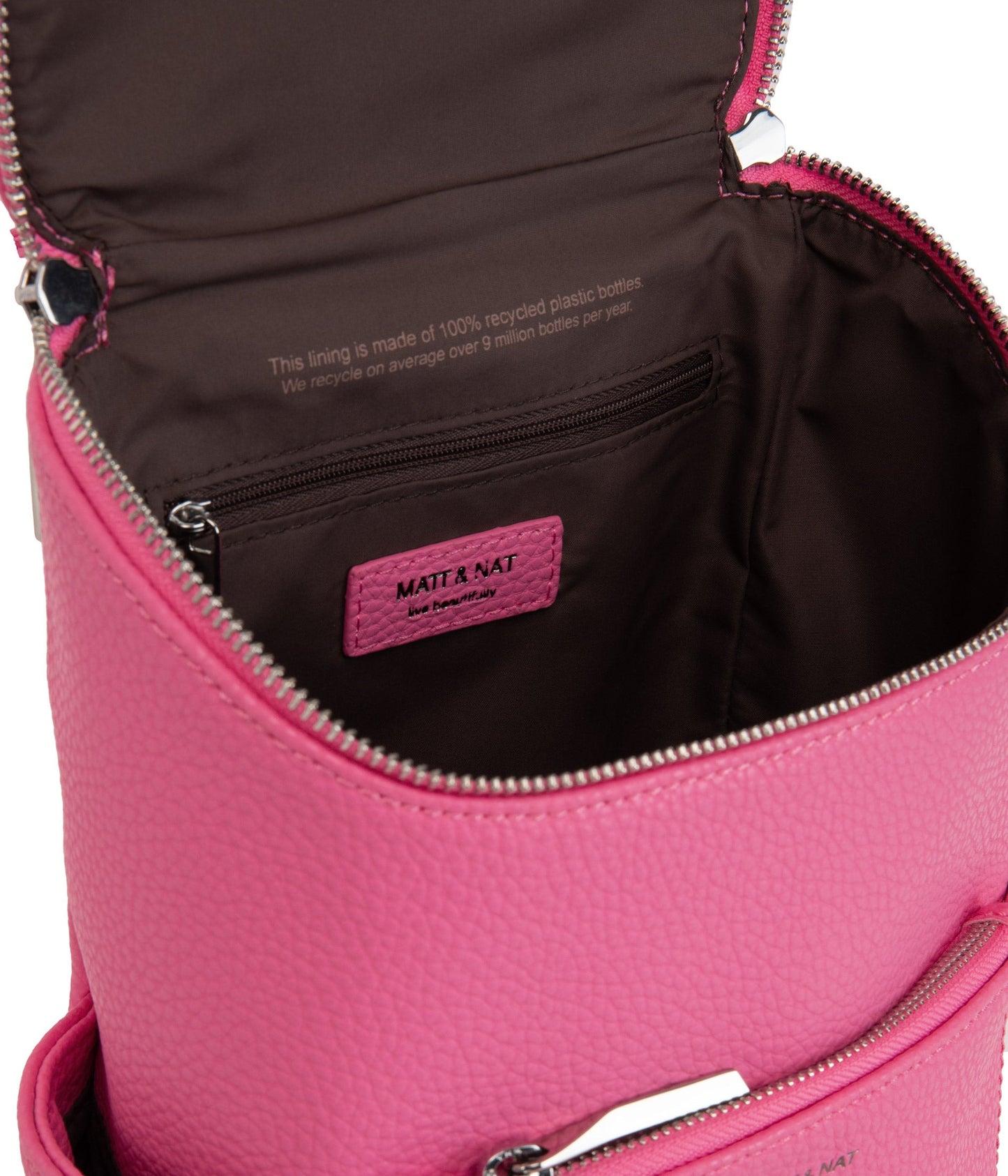 BRAVESM Small Vegan Backpack - Purity | Color: Pink - variant::rosebud