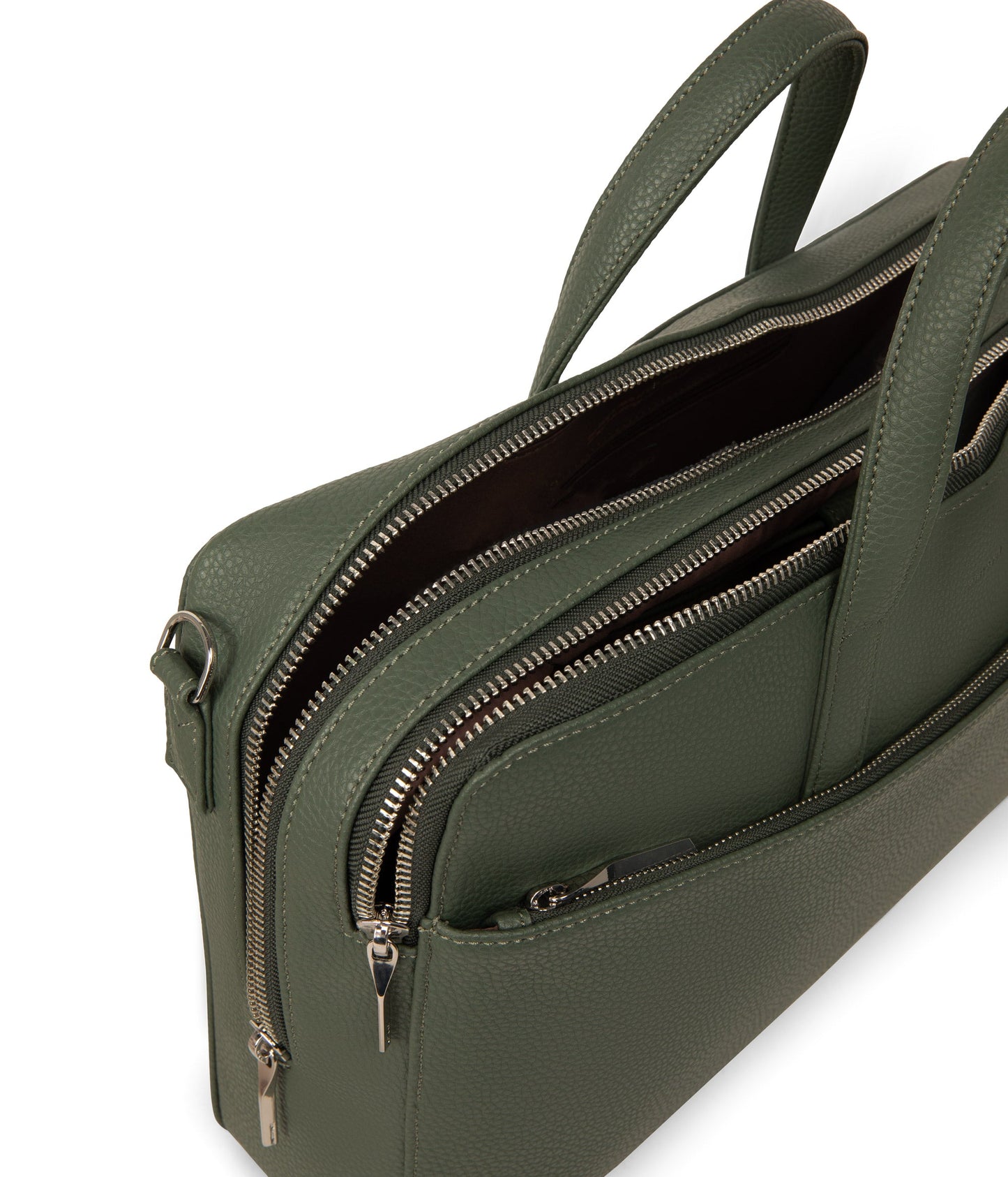 TOM Vegan Briefcase - Purity | Color: Green - variant::forest