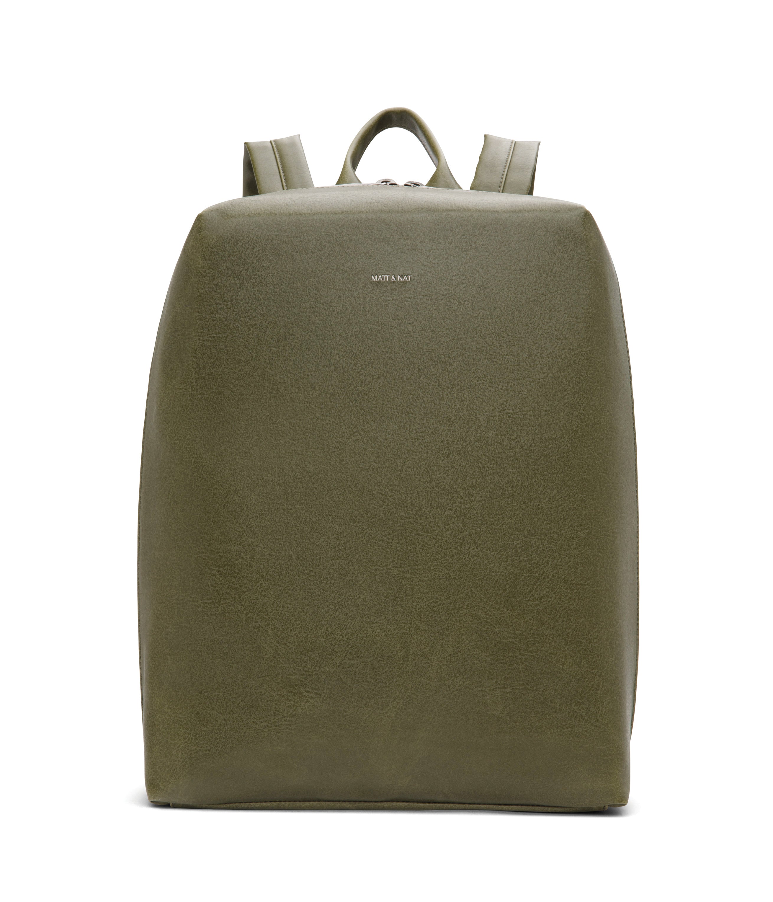 Matt & Nat BREMEN Vegan Leather Backpack w/Laptop Pocket BREMEN Vegan Backpack - Vintage | Matt & Nat USA main image 2