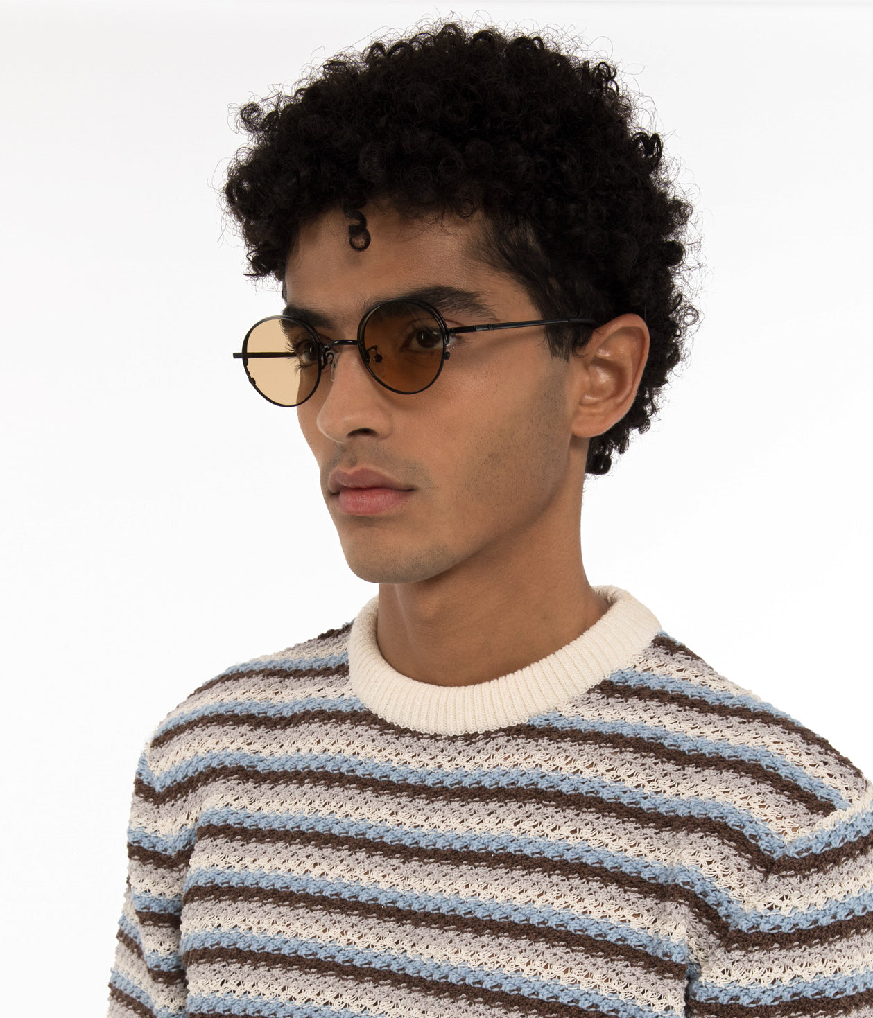EDDON Small Round Sunglasses | Color: Grey - variant::grey