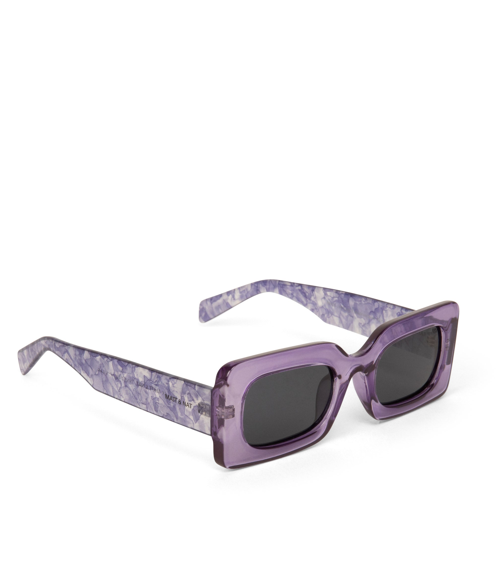 MATT & NAT IVVY 2 TRANSLUCENT PURPLE SUNGLASSES NWT IVVY-2 Recycled Rectangle Sunglasses | Matt & Nat USA main image 3