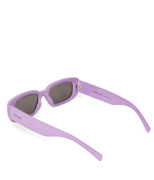 KIIN-2 Recycled Rectangle Sunglasses | Color: Purple, Grey - variant::lilac