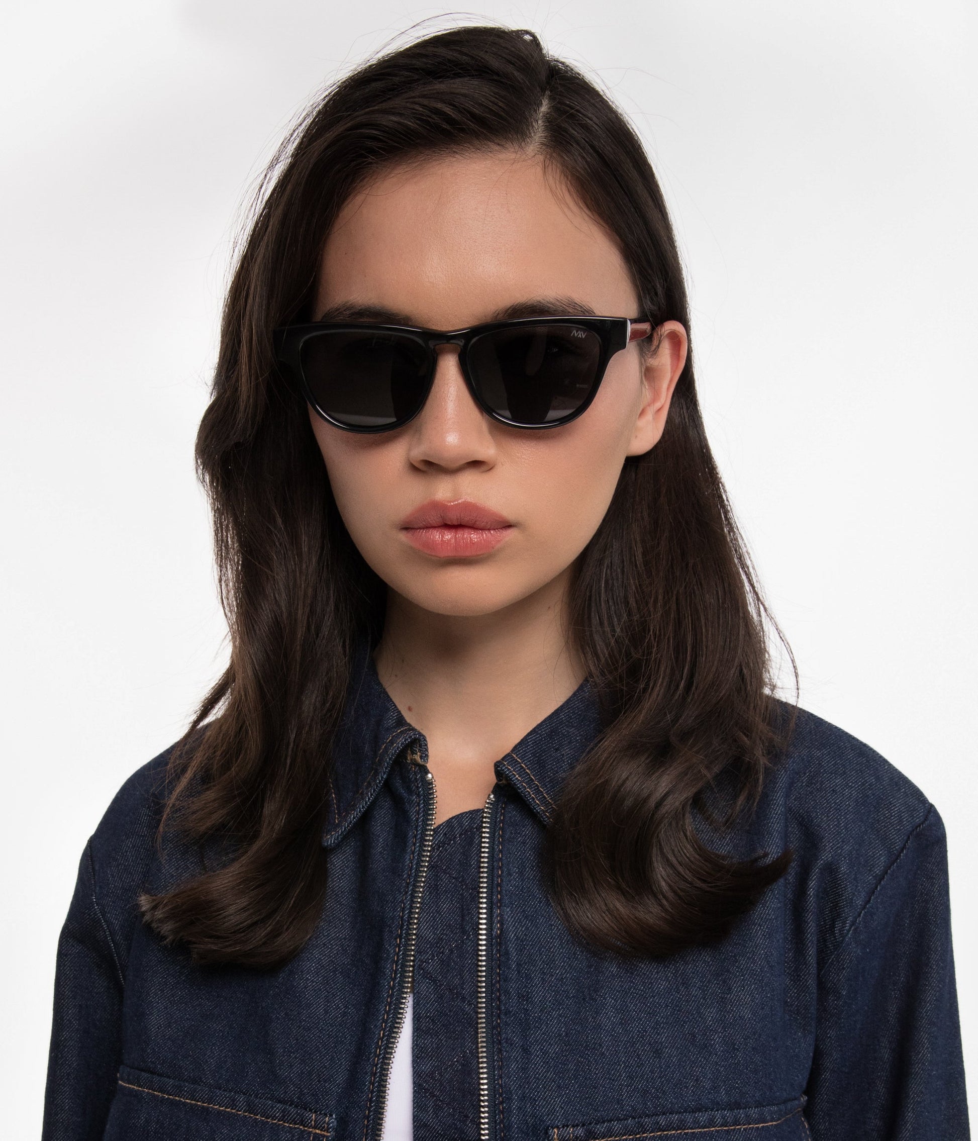 Black Wayfarer Sunglasses Stock Photo - Alamy
