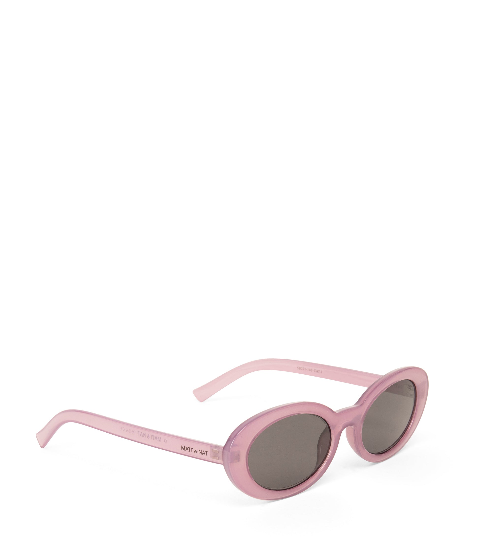 MIELA-2 Recycled Oval Sunglasses | Color: Purple, Grey - variant::lilac