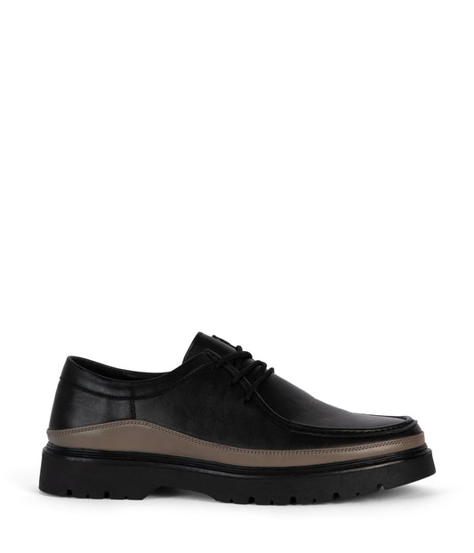 ULY Men's Vegan Lace Up Shoes | Color: Black - variant::black