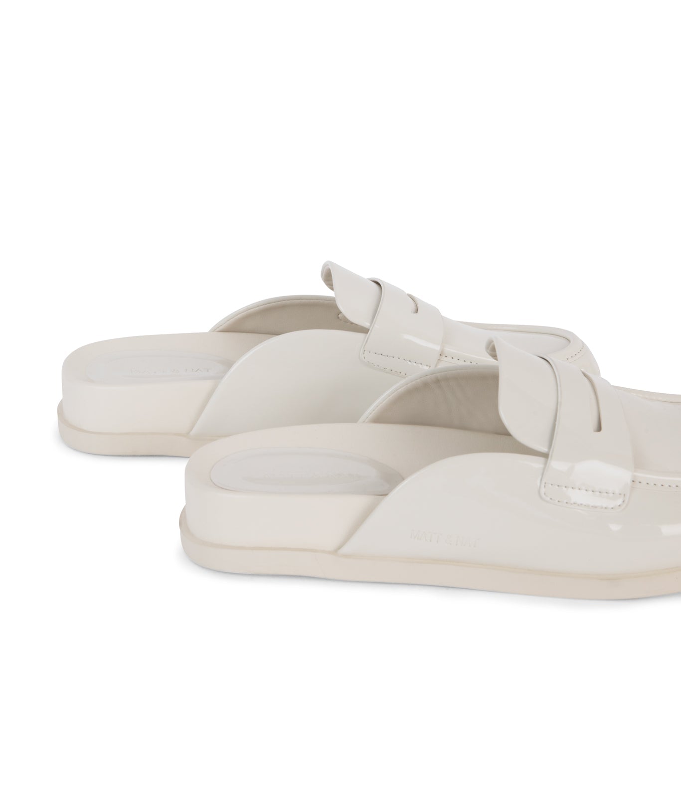 WEIL Women's Vegan Slip On Mules | Color: White - variant::off white