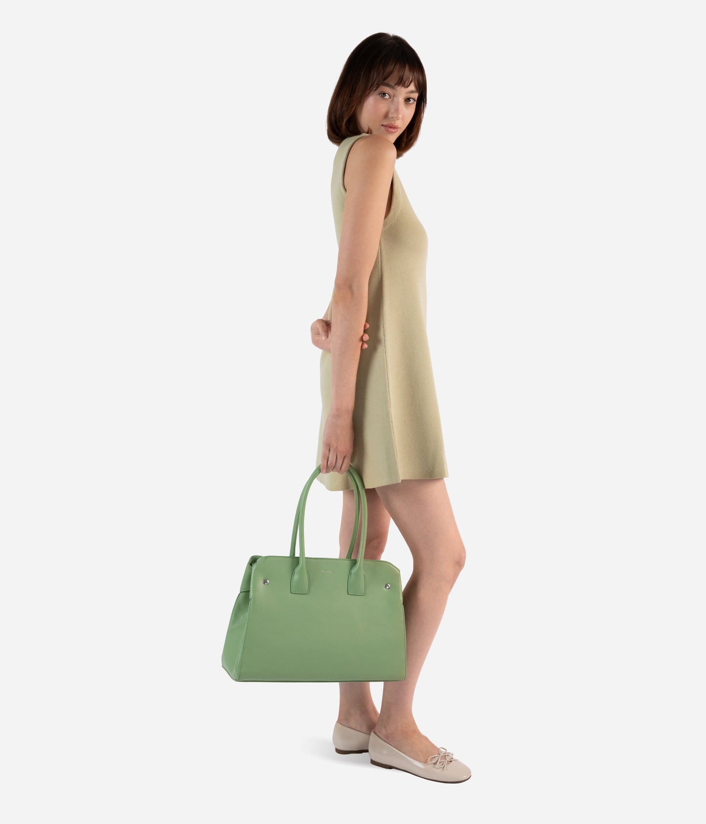 DILA Vegan Tote Bag – Forum | Color: Green - variant::chameleon