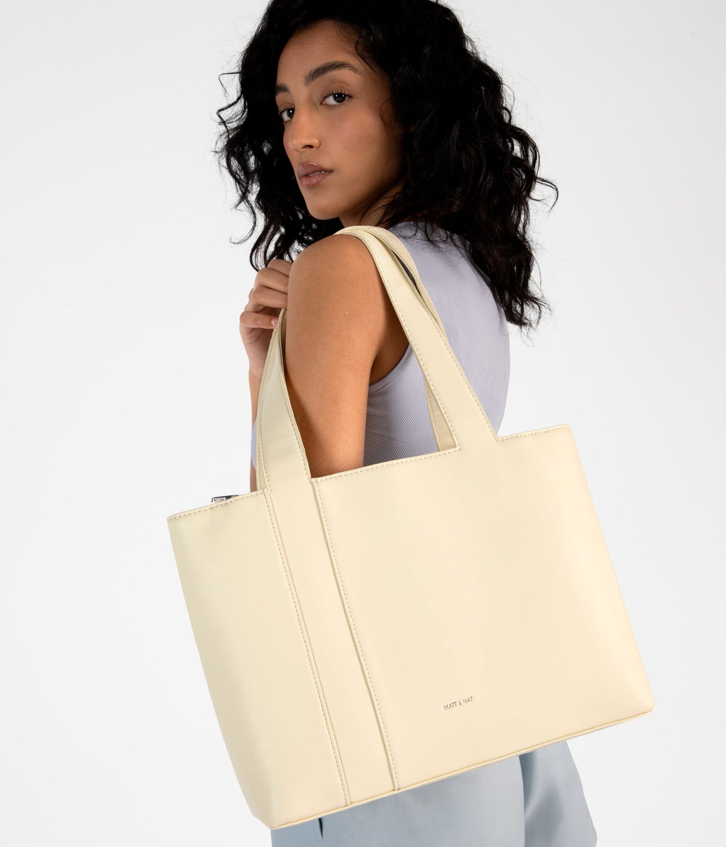 GARNI Vegan Tote Bag - Forum | Color: Grey - variant::cave