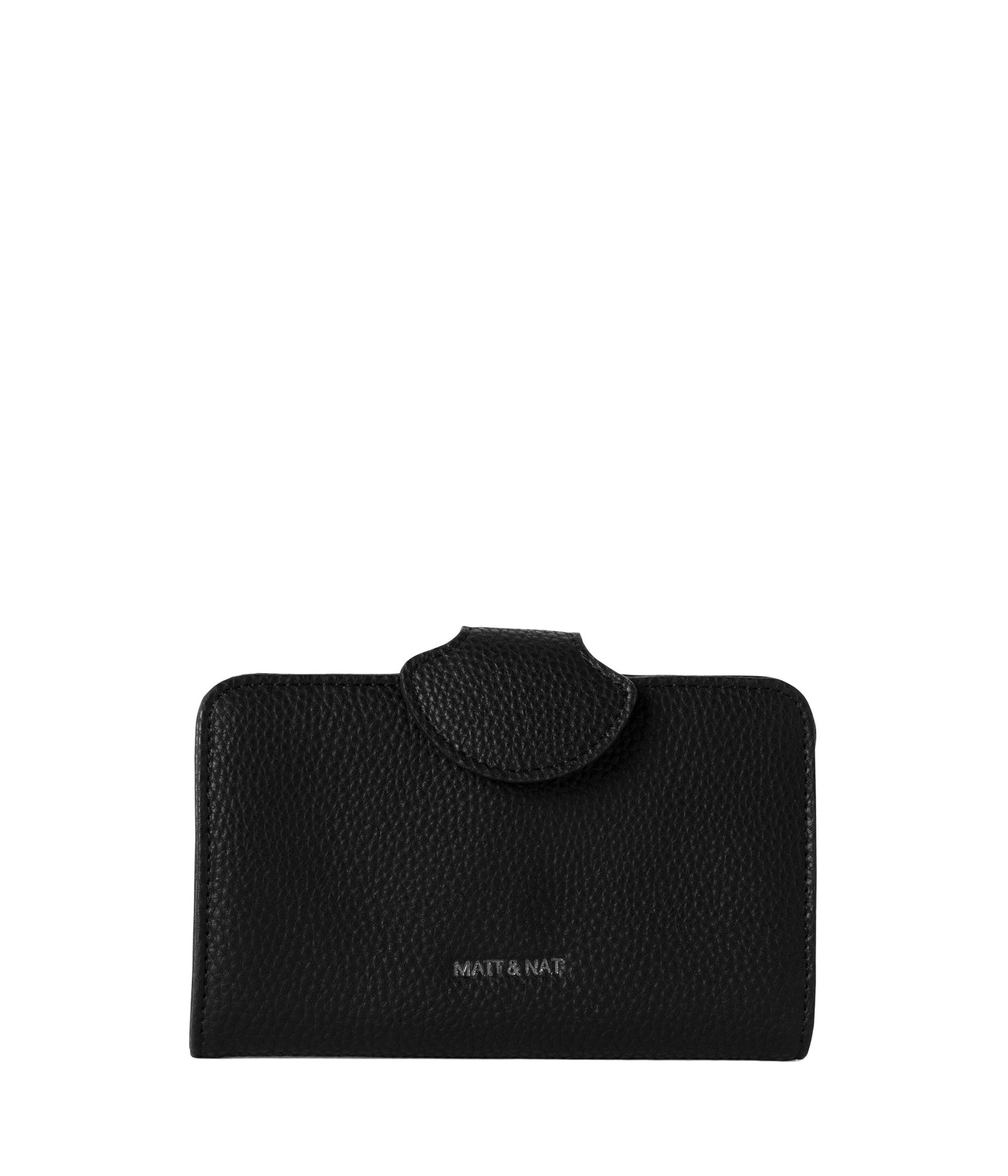 FLOATSM Small Vegan Wallet - Grain | Color: Black - variant::black