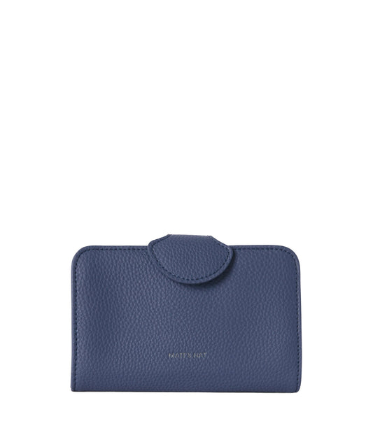 FLOATSM Small Vegan Wallet - Grain | Color: Blue - variant::blueberry