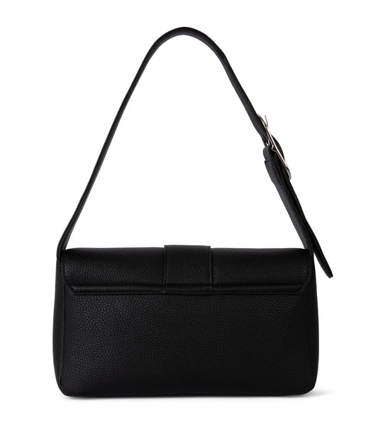 ISABELLE Vegan Shoulder Bag – Grain | Color: Black - variant::black