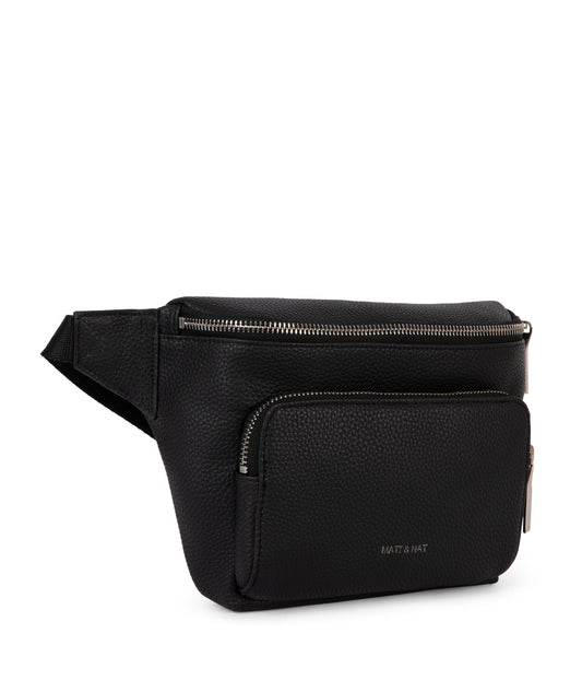 KORA Vegan Belt Bag - Grain | Color: Black - variant::black