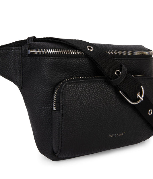 KORA Vegan Belt Bag - Grain | Color: Black - variant::black