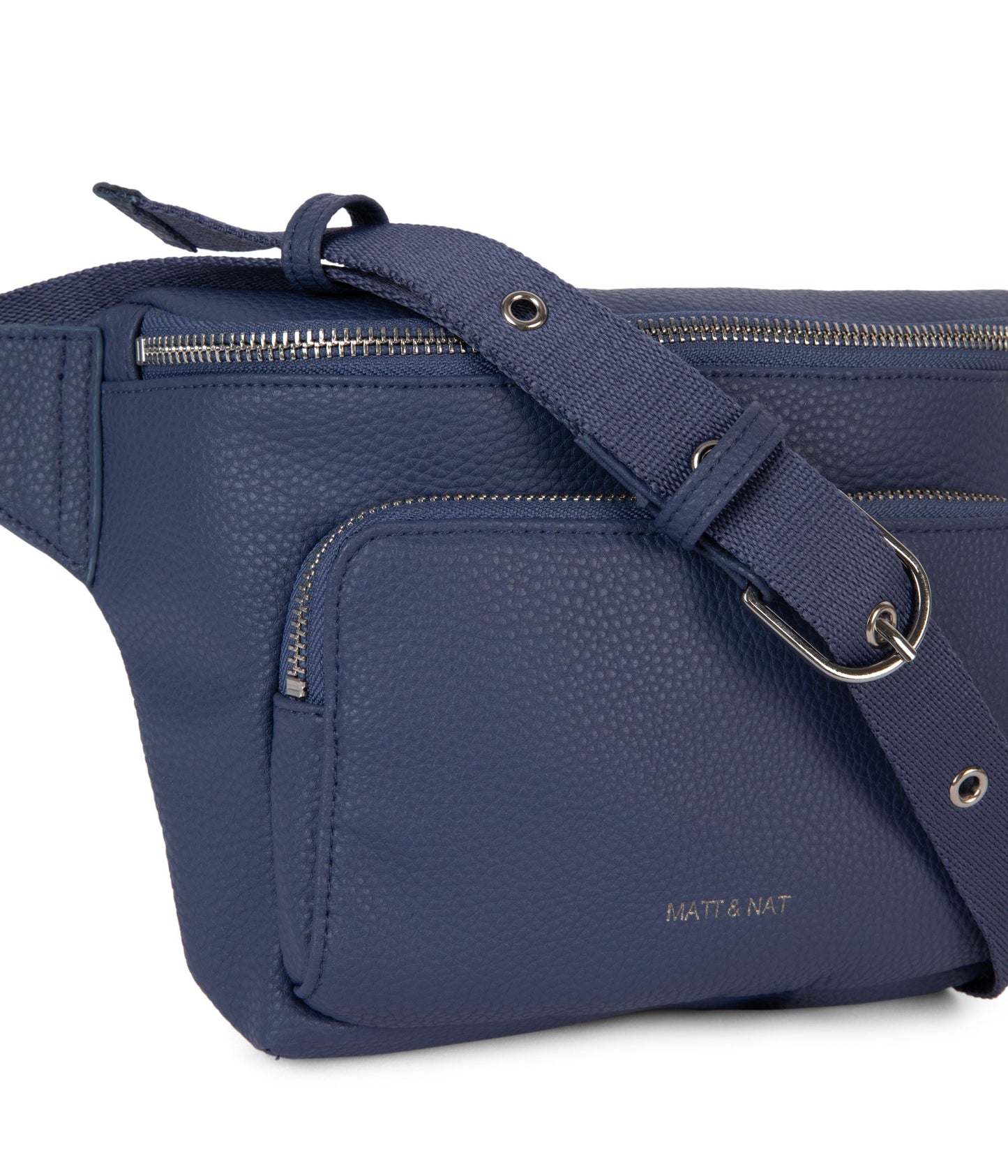 KORA Vegan Belt Bag - Grain | Color: Blue - variant::blueberry