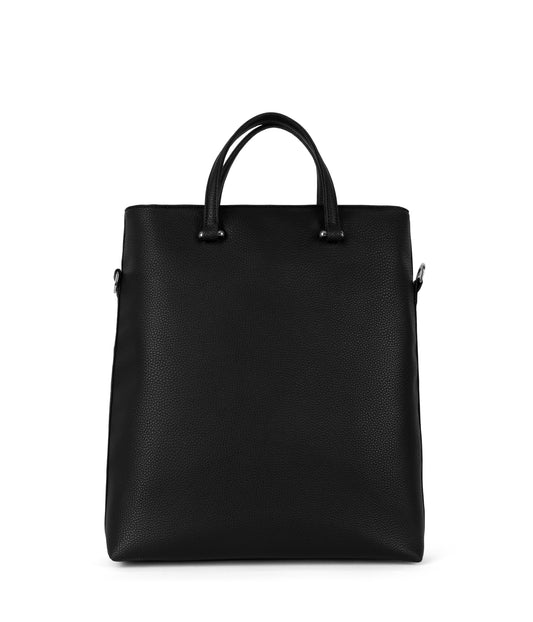 LENNIE Vegan Tote Bag - Grain | Color: Black - variant::black