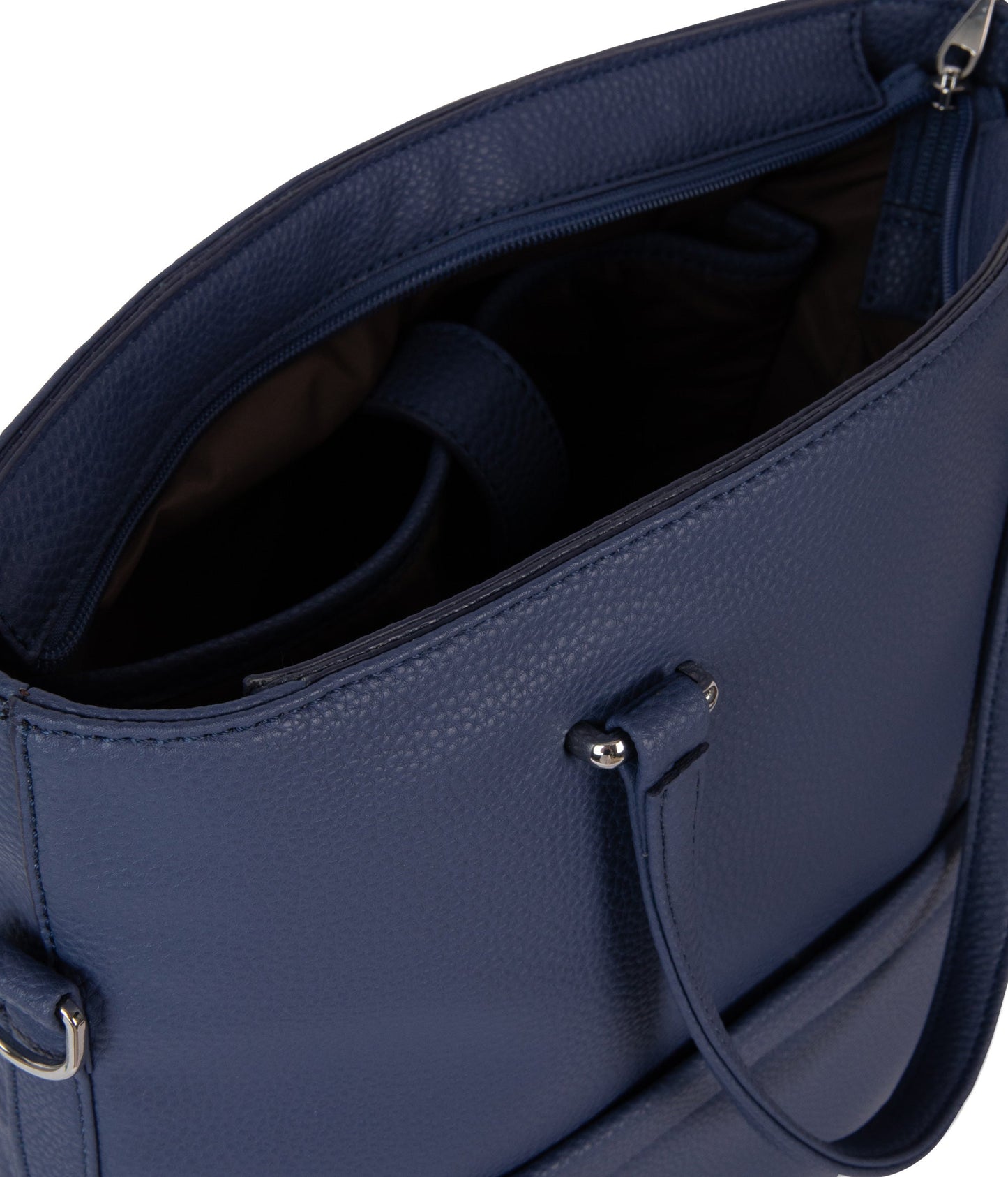 LENNIE Vegan Tote Bag - Grain | Color: Blue - variant::blueberry