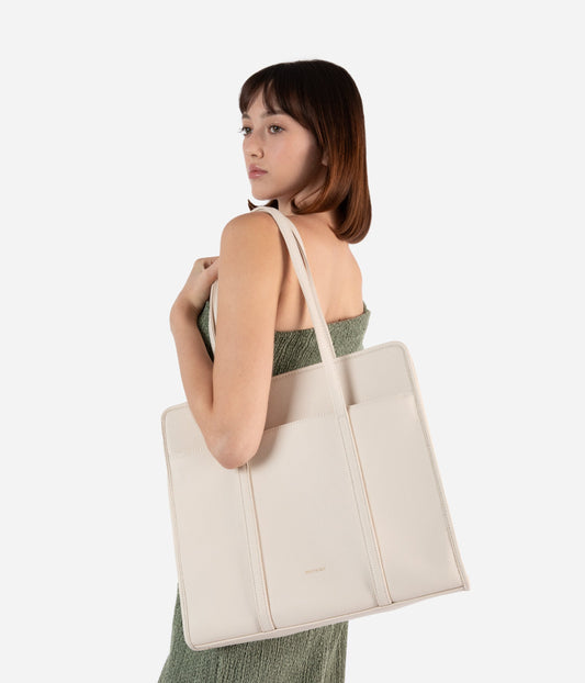 LUSIK Vegan Tote Bag – Grain | Color: Beige - variant::oat