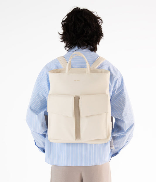 MYRON Vegan Backpack - Grain | Color: Blue - variant::blueberry