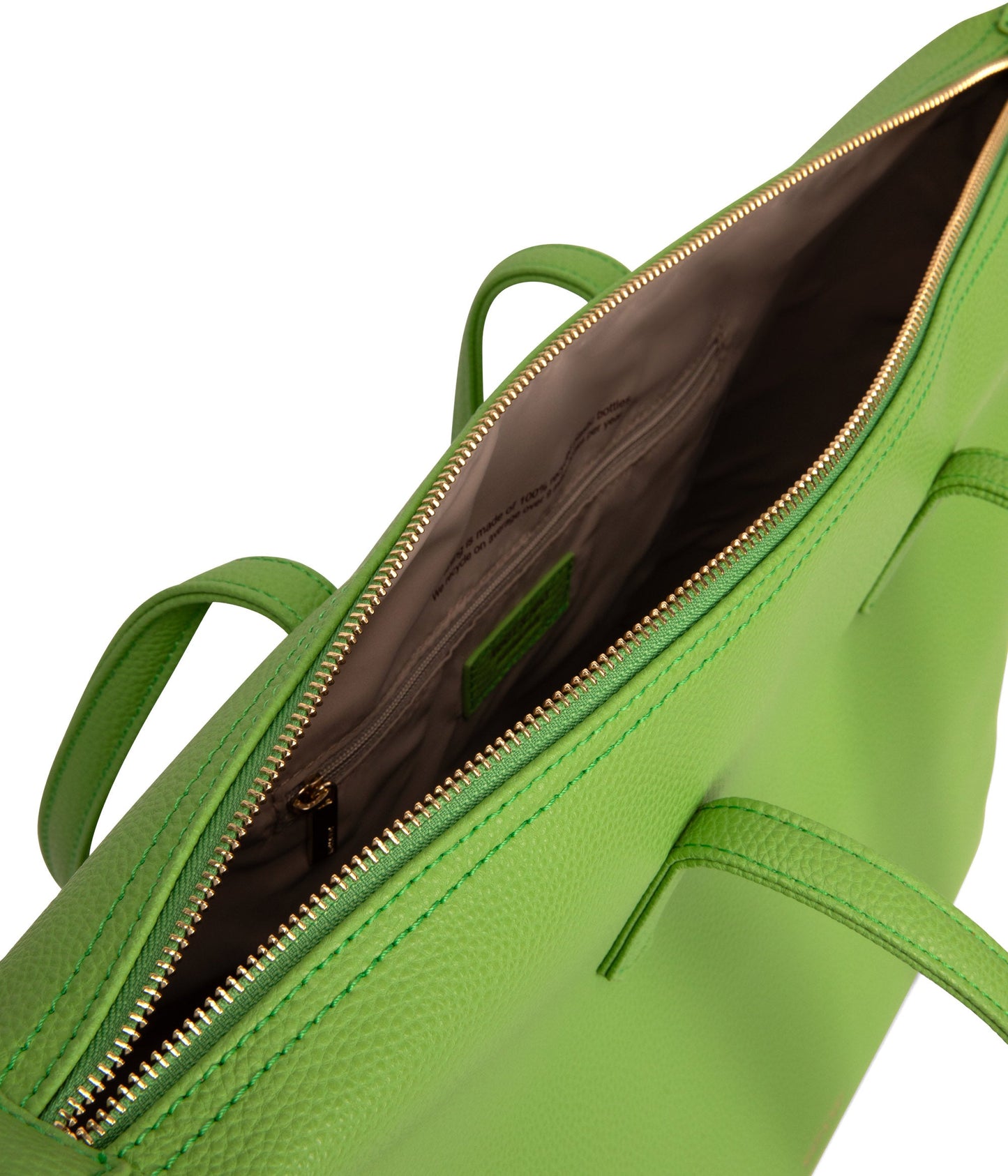 ABBI Vegan Tote Bag - Grain | Color: Green - variant::peppermint